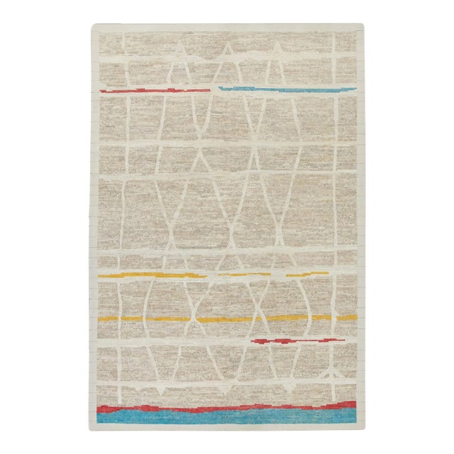 Modern Handmade Tulu Rug 8'8" X 12'3" For Sale