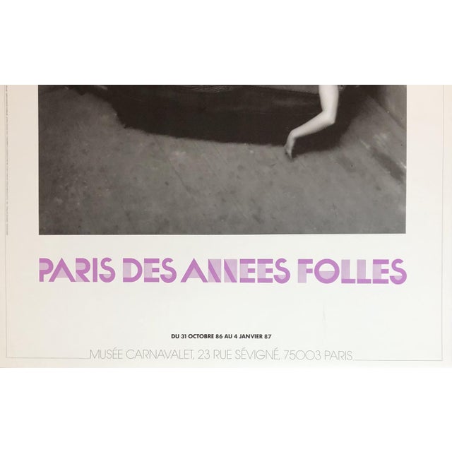 1920s André Kertész Paris des Années Folles Exhibition at Carnavalet Museum Poster, 1986 For Sale - Image 5 of 10