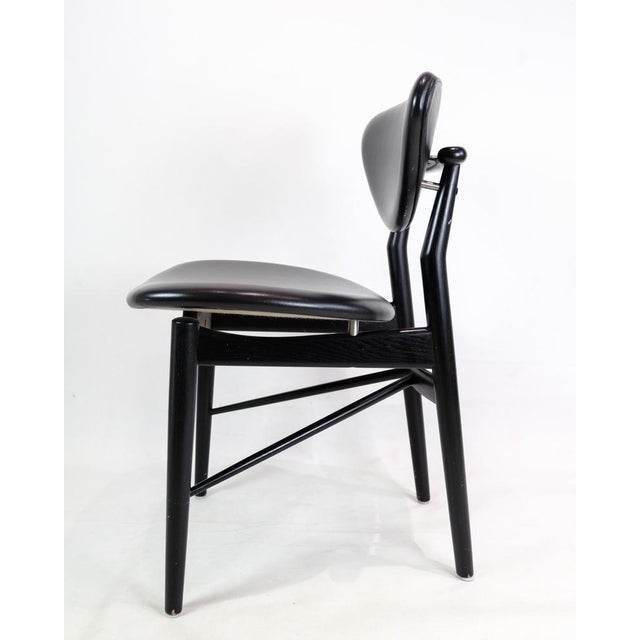 Black Painted Oak Model 108 Dining Chair by Finn Juhl, 2000s For Sale - Image 10 of 16