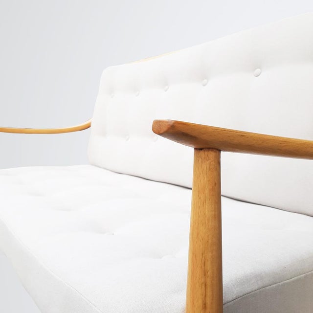 Mid-Century Modern 2-Seater Sofa attributed to Peter Hvidt and Orla Mølgaard-Nielsen for France & Søn / France & Daverkosen, 1950s For Sale - Image 3 of 8
