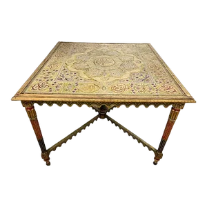 Mid 19th Century Ottoman Turkish Table With Tughra Monogram