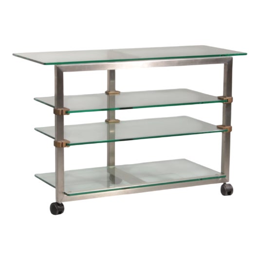 Side Table on Wheels from Peter Ghyczy, 1970s For Sale