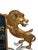 Rare Folk Art Hebrew Judaica Carved Gilded Wood Lions Torah Synagogue Sculpture, c.1920's-1940's For Sale - Image 4 of 18