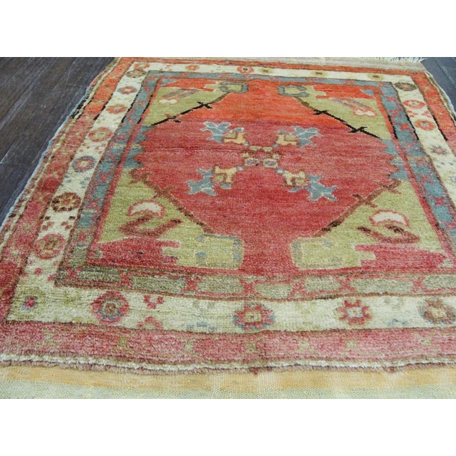 Early 20th Century Antique Turkish Oushak Rug, Western Anatolia, Circa 1900–1920 For Sale - Image 5 of 6