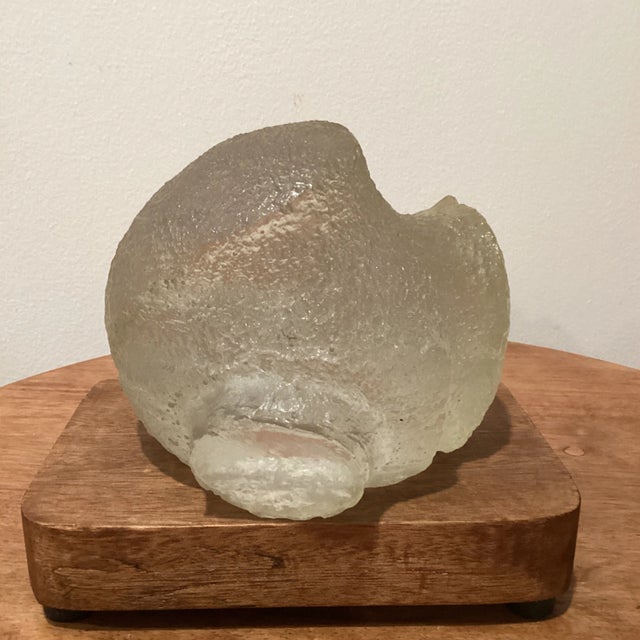 Janni Van Pelt Mid Century Birds in Flight " Clear Lucite Acrylic Sculpture by J. Pelt Engraved on Wood Base For Sale - Image 4 of 13