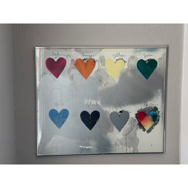 Mid-Century Modern 1970s Eight Hearts by Jim Dine For Sale - Image 3 of 10