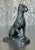 Boho Chic Vintage Boho Patinated Metal Dog For Sale - Image 3 of 11