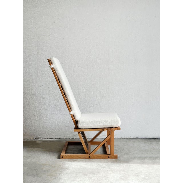 Brutalist Reclining Fabric Lounge Chair, 1960s For Sale - Image 10 of 10