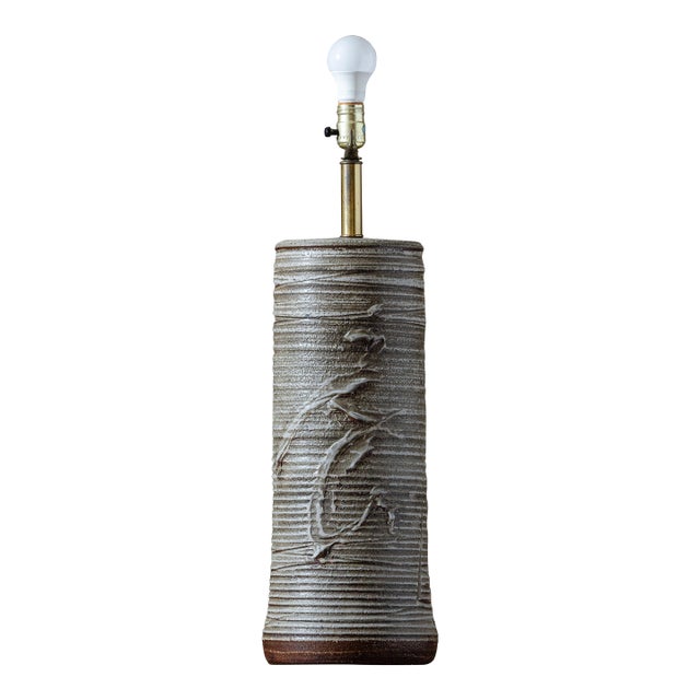 1960s Bob Kinzie Studio Pottery Table Lamp for Affiliated Craftsmen, Early Unsigned Example For Sale