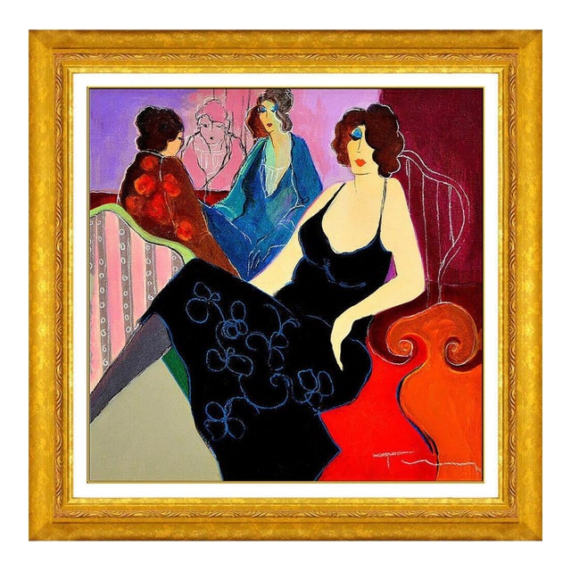 Late 20th Century Evening Talk, Itzchak Tarkay For Sale