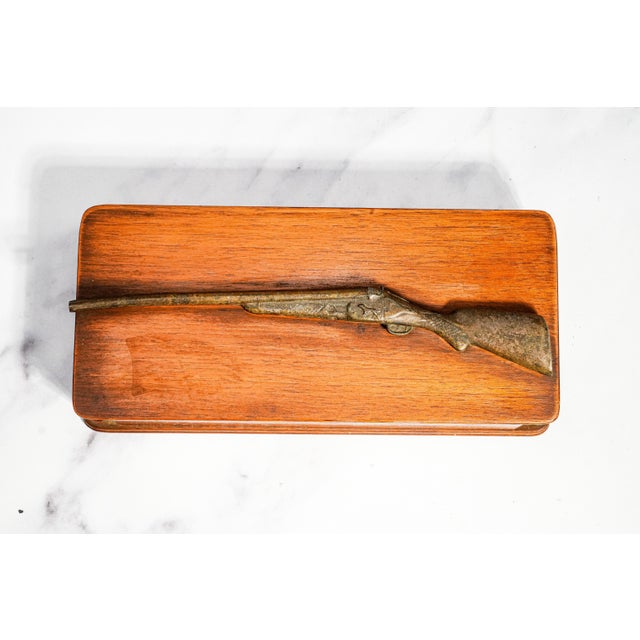 This distinctive mid-century hunting-themed wooden box combines classic sporting style with practical storage. Crafted in...
