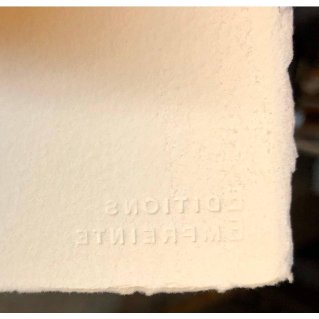 Black Naftali Bezem, Rare Israeli Surrealist Judaica Abstract Lithograph Naftali Bezem For Sale - Image 8 of 9