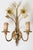 Golden Wall Lamps with Daffodil Flowers Made of Murano Glass, 1960s, Set of 2 For Sale - Image 8 of 12