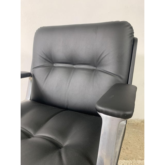 Italian Design Office Leatherette Armchair by Vaghi For Sale - Image 6 of 13