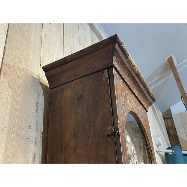 19th Century Comtoise Clock in Fir with Enameled Figures For Sale - Image 5 of 16