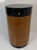 Italian Cylindrical Cabinet in Reconstituted Wood Veneer, 1980s For Sale - Image 3 of 13