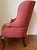 French 1980s Channel Back Vintage Upholstered Chair For Sale - Image 3 of 8