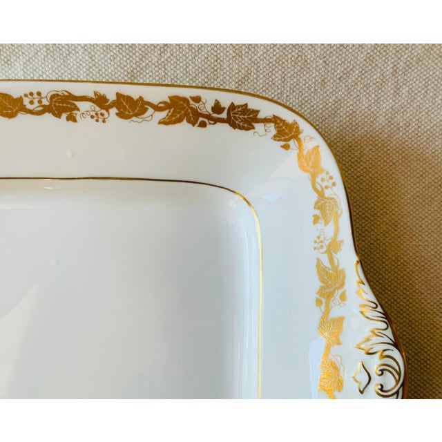 1950s Wedgwood Whitehall Pattern Bone China Square Cake Plate Diplomat Provenance, 10" For Sale - Image 16 of 18