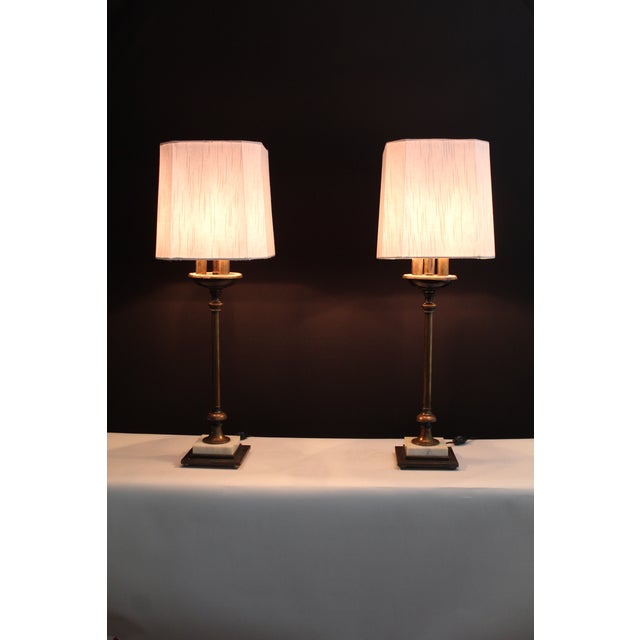 Mid 20th Century Copper Empire Style Table Lamps- For Sale - Image 4 of 12