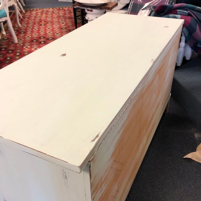 Celadon 1920s Antique Hand Carved German Trunk For Sale - Image 8 of 13