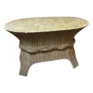 Console Table from McGuire, 1980s For Sale