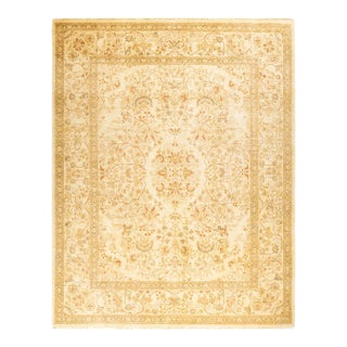 Mogul, One-of-a-Kind Hand-Knotted Area Rug - Ivory, 8' 1" x 10' 4" For Sale