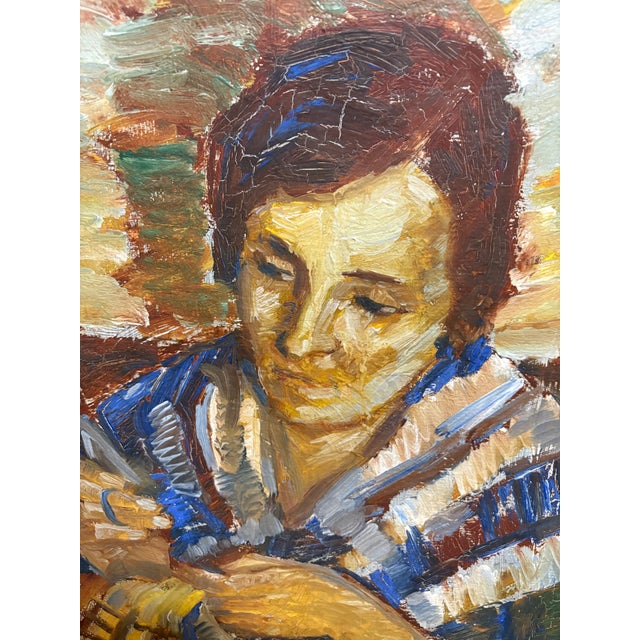 1930s Swedish Modernist Oil Painting by C. Berglund For Sale - Image 4 of 4
