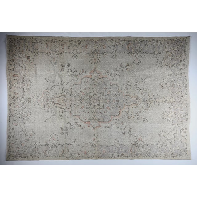 Tribal 1970s Vintage Turkish Nomadic Kilim Rug - 7′1″ × 10′9″ For Sale - Image 3 of 15