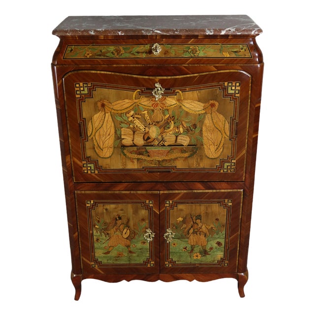 Antique Wooden Secretary, 1700s For Sale