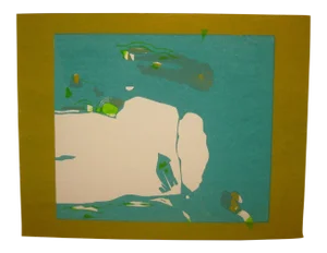 Under the Sea Abstract Lithograph by Sylvia Birch Halperin