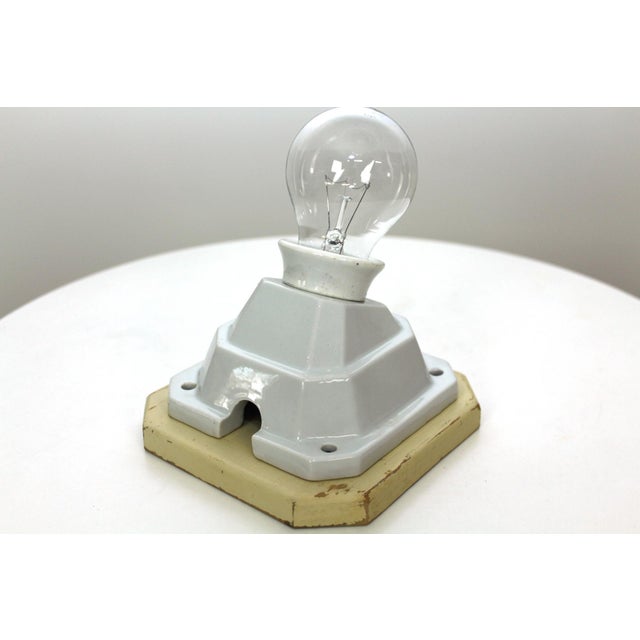 Antique Porcelain Sconce from Brunquell, 1910s For Sale - Image 9 of 16