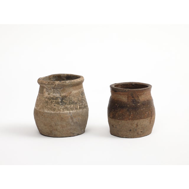 Chinese Two Ancient Chinese Pottery Jar Vessels For Sale - Image 3 of 14
