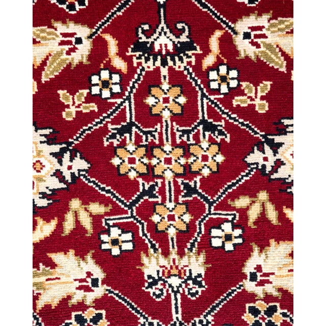 Traditional Mogul, One-of-a-Kind Hand-Knotted Area Rug - Red, 4' 3" x 6' 0" For Sale - Image 3 of 8