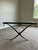 Late 20th Century Late 20th Century Attributed to Barbara Barry for Baker Glass Top Coffee Table With Iron Base For Sale - Image 5 of 6