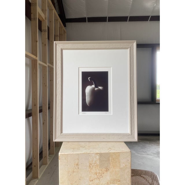 1990s Framed Signed Art Image Dramatic Bell Pepper For Sale - Image 5 of 12
