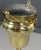 Vintage Brass Champagne Cooler on Pedestal, 1940s For Sale - Image 3 of 9