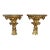 Vintage Italian Carved Giltwood Brackets For Sale