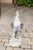 French Painted Lead Lifesize Crowing Rooster Sculpture on Base, circa 1920 For Sale - Image 10 of 12