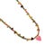 Pink Heart Pendant Gold Heart Beaded Colorful Necklace For Sale - Image 9 of 10