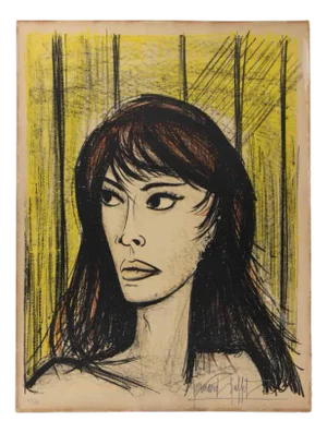 Bernard Buffet, Rita, Lithograph, 1960s
