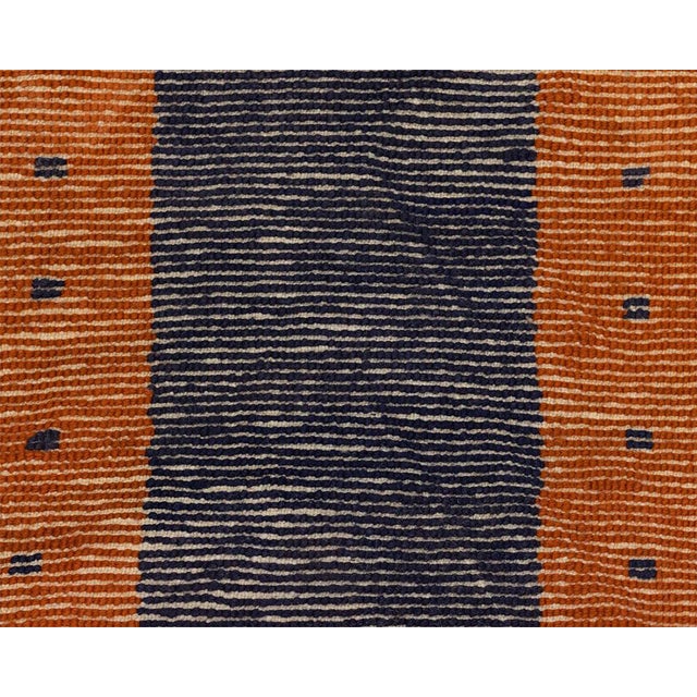 Modern Color-Block Hand-Knotted Moroccan Wool Rug | 10'2" X 8'3" | One of a Kind For Sale - Image 10 of 10