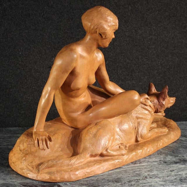 French Artist, Art Deco Sculpture, 1920, Terracotta For Sale - Image 11 of 14