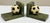 Alabaster Vintage Italian Alabaster and Marble Soccer Ball Bookends For Sale - Image 8 of 11