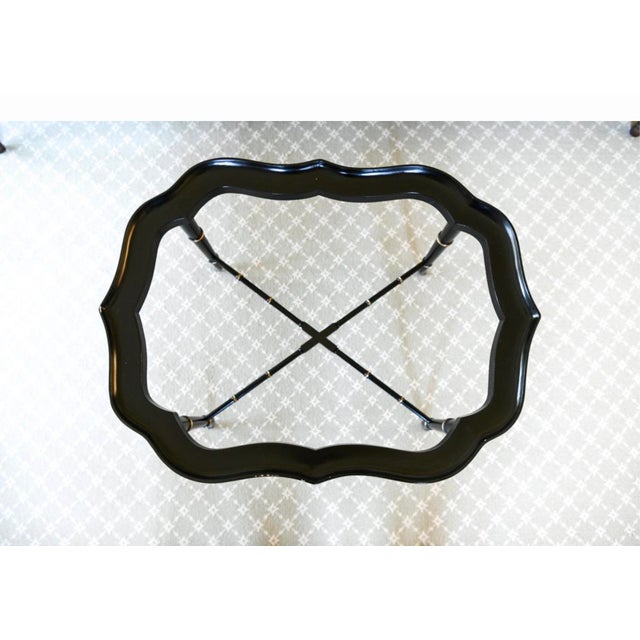Vintage Chinoiserie Lacquer Tray Table For Sale - Image 10 of 10