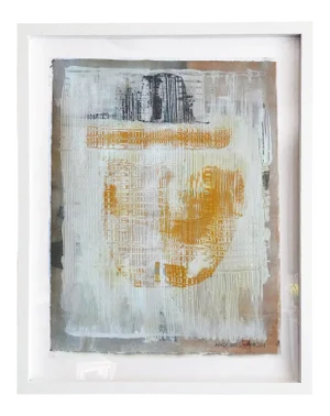 "Ameaz XVIII" Contemporary Abstract Acrylic Painting, Framed