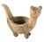 Apricot Vintage Wrought Iron Corner Bench With Terracotta Cat Statue Planer For Sale - Image 8 of 12