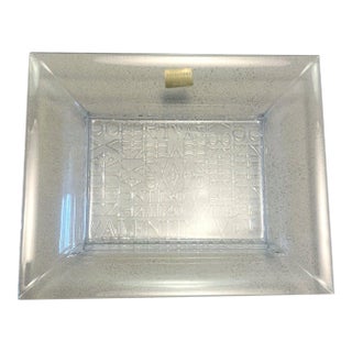 Valentino Clear Vide Poche or Ashtray For Sale