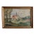 Early 20th Century Folk Art Landscape Oil Painting, Framed For Sale