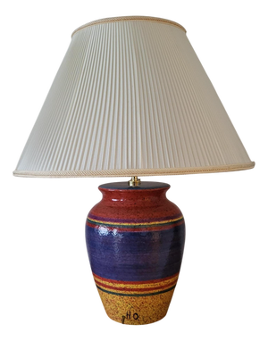 Ceramic Lamp by Hubert Olivier, France, 1980