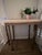 1901 Antique Walnut Edwardian Side Table Solid Wood/Handmade Farmhouse Style For Sale - Image 4 of 6